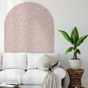 West Coast‎ Walls floral arch decal.